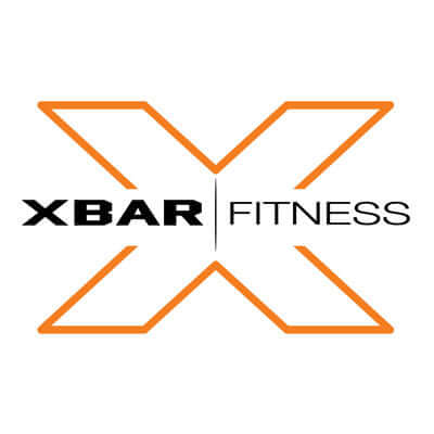 XBar Fitness logo with orange 'X' design on a white background