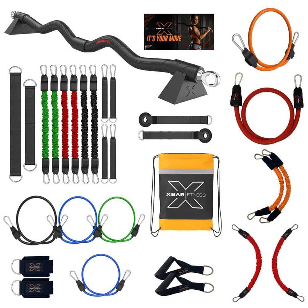 ウエイトトレーニング XBAR Complete Set The Ultimate Bundle – Complete System + Massive Bands