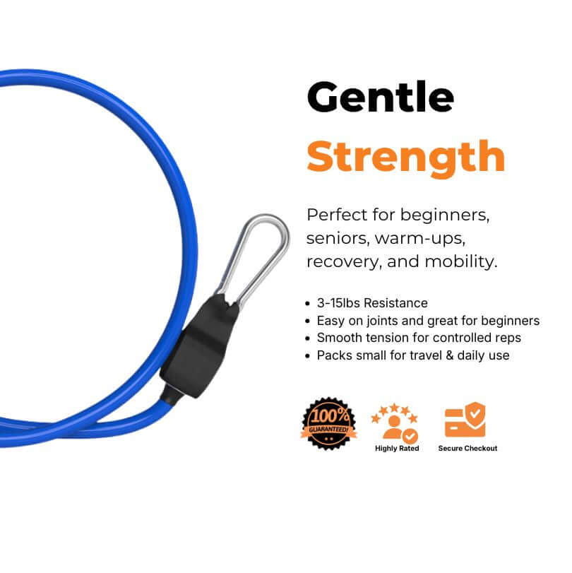 XBAR Extra Light Resistance Band (3–15 lb) for mobility, warmups, recovery, and rehab.