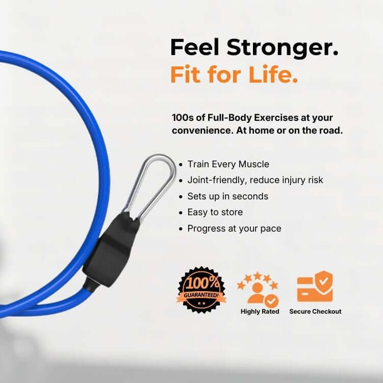 Medium resistance bands provide stronger reps with smooth tension which is great for muscle building and consistency.