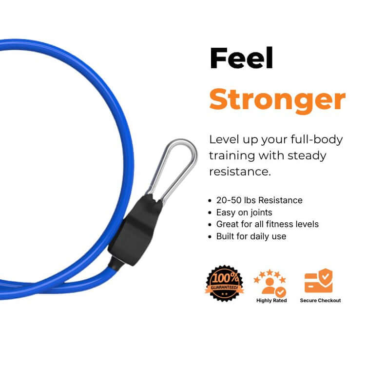 XBAR Medium Resistance Band (20–50 lb) for strength training at home or on the go