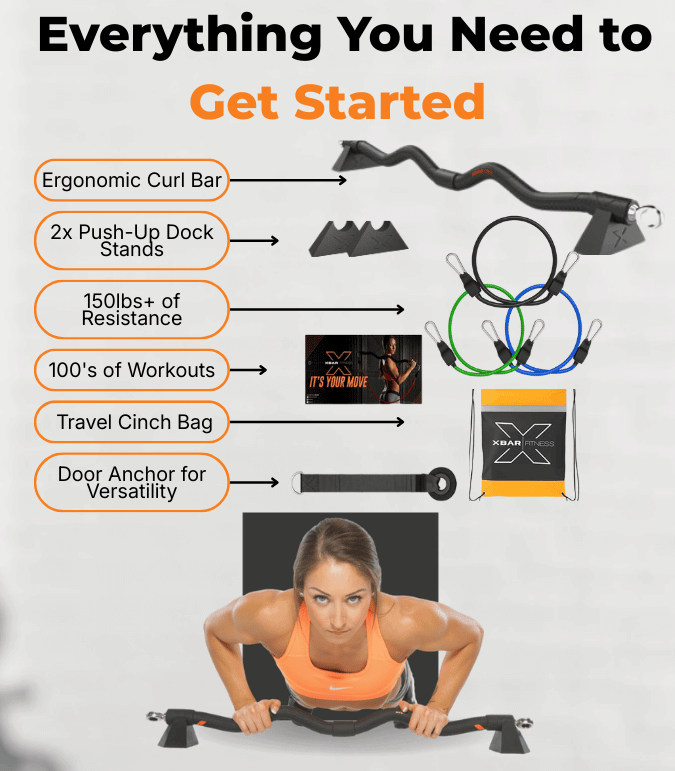 What’s included in XBAR Complete Home Gym Kit