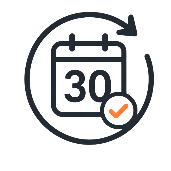 30 day money back guarantee icon