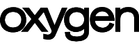Black 'oxygen' logo on a white background