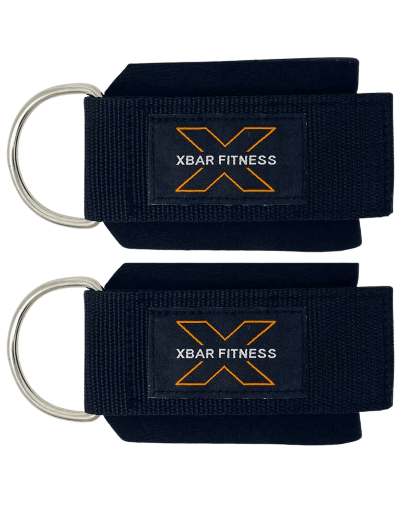 Ankle Straps - Heavy Duty (2 Pack) for Bands or Cable Machines by XBAR Fitness, showcasing premium construction and comfort.