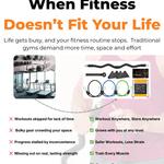 Bulky gym equipment makes strength training hard in small spaces