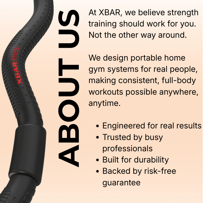 XBAR Fitness mission with portable home gym kit and RS 2.0 bands