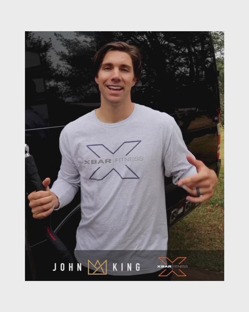 John King, a country musician reviewing and supporting XBAR Fitness and the benefits of using the portable home gym.