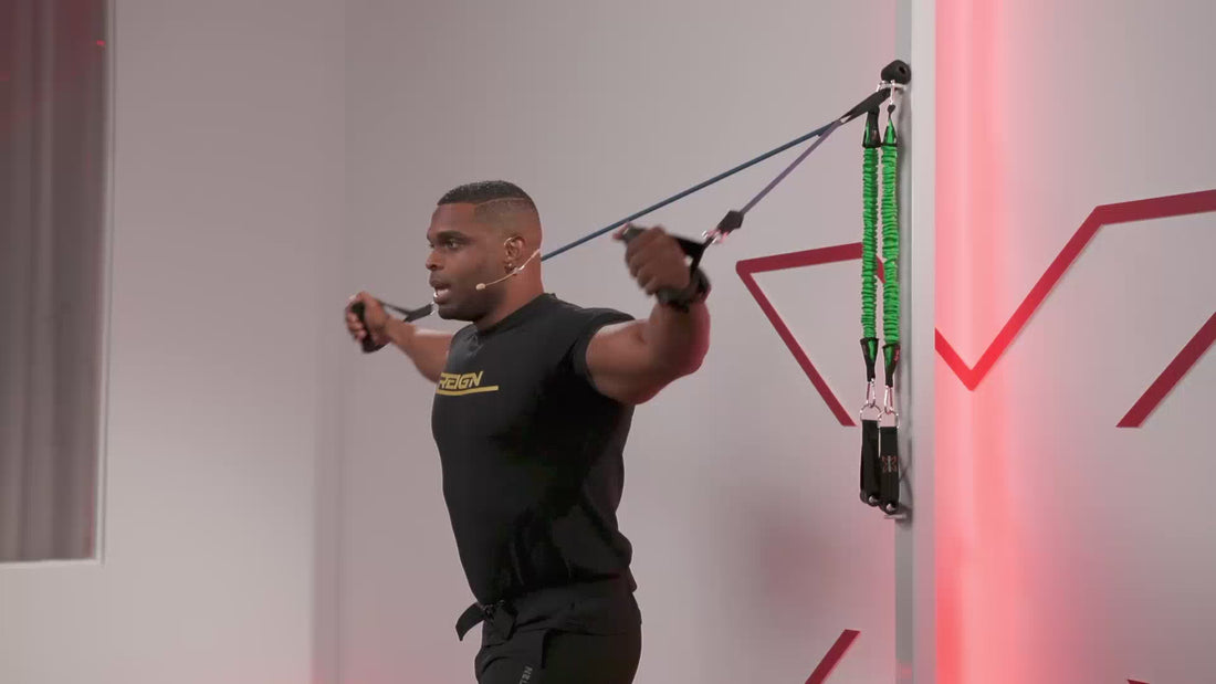 Chest Exercises_Chest Flys with Exercise Bands and Handles