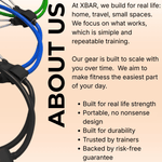 About XBAR Fitness and portable strength training with resistance bands