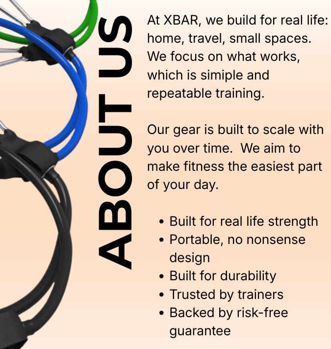 About XBAR Fitness and portable strength training with resistance bands