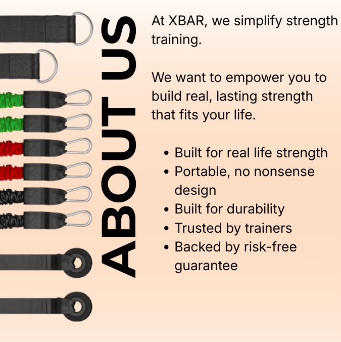 XBAR mission with portable strength training gear that's designed for real life at home or on the go.