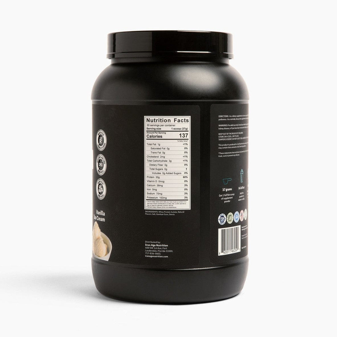Iron Age Nutrition | Whey Protein Isolate | 30g Protein Per Serving