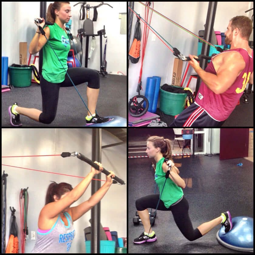 people using resistance bands for workouts