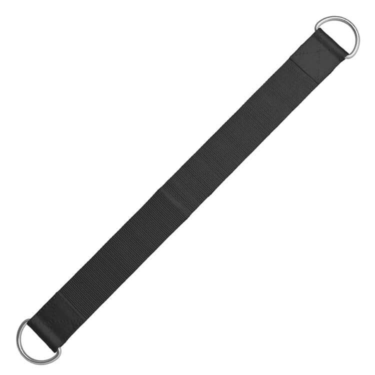 24-Inch Anchor Strap shown in black with metal rings for secure anchoring of Resistance System bands.