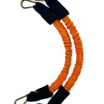 110 lb Sleeved RS 2.0 Bands – Pair for XBAR RS 2.0 System, featuring massive orange sleeved resistance bands.