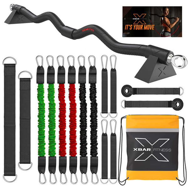 XBAR Kit with Resistance System 2.0 Bands | Home Gym